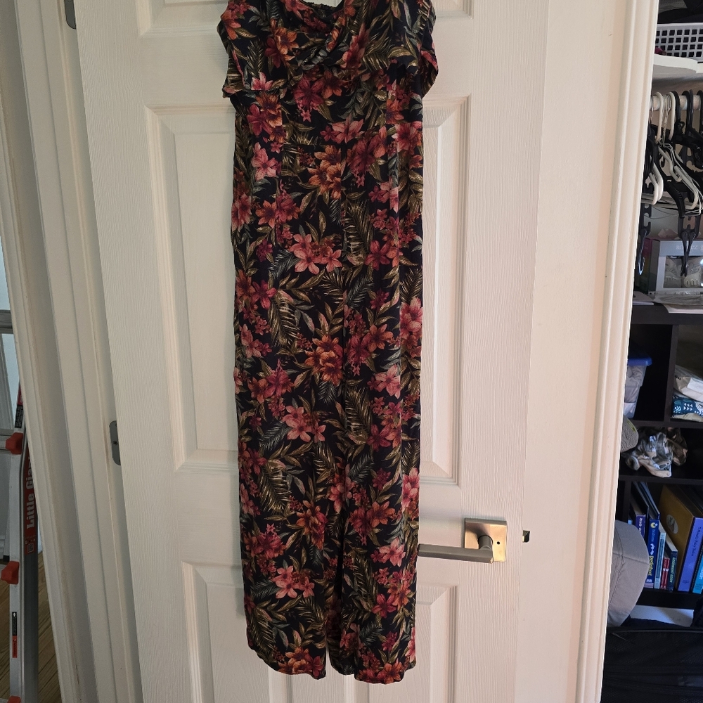 Floral Sleeveless Jumpsuit